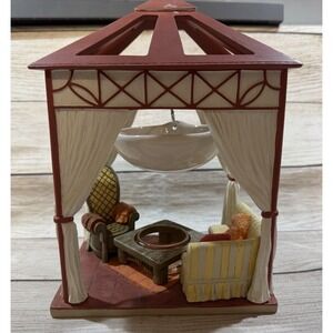 Yankee Candle Outdoor Beach Wax Tart Burner Hanging Basket Garden Gazebo